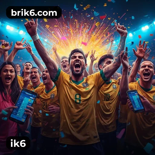 ik6 App bonus area with promotional offers and PIX support